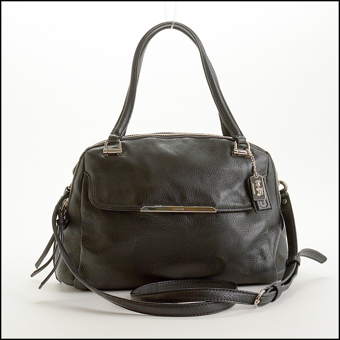 RDC15569 COACH Black Madison Georgie Small Satchel Bag