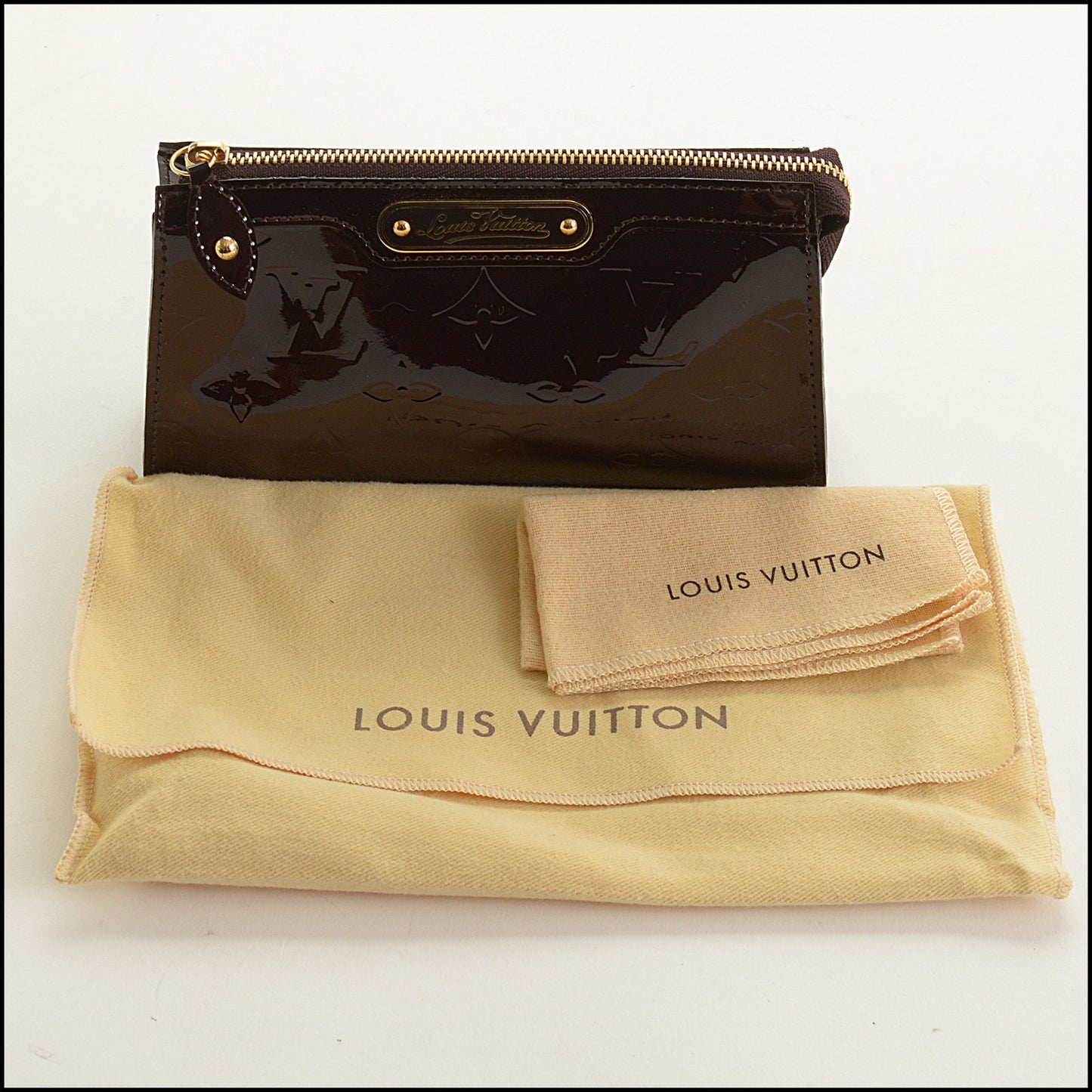 RDC15521 LOUIS VUITTON 2007 Amarante Vernis Monogram Trousse Cosmetic Pouch