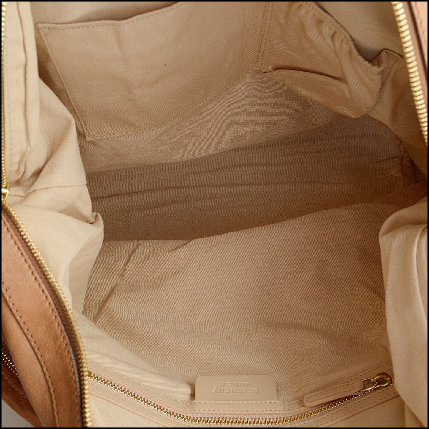 RDC14661 GIVENCHY Tan Leather Nightengale Bag