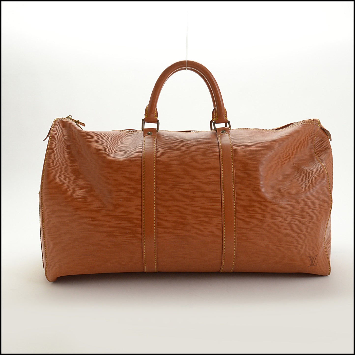 RDC15024 LOUIS VUITTON '91 Gold Tan Brown Epi Keepall 50 Travel Bag