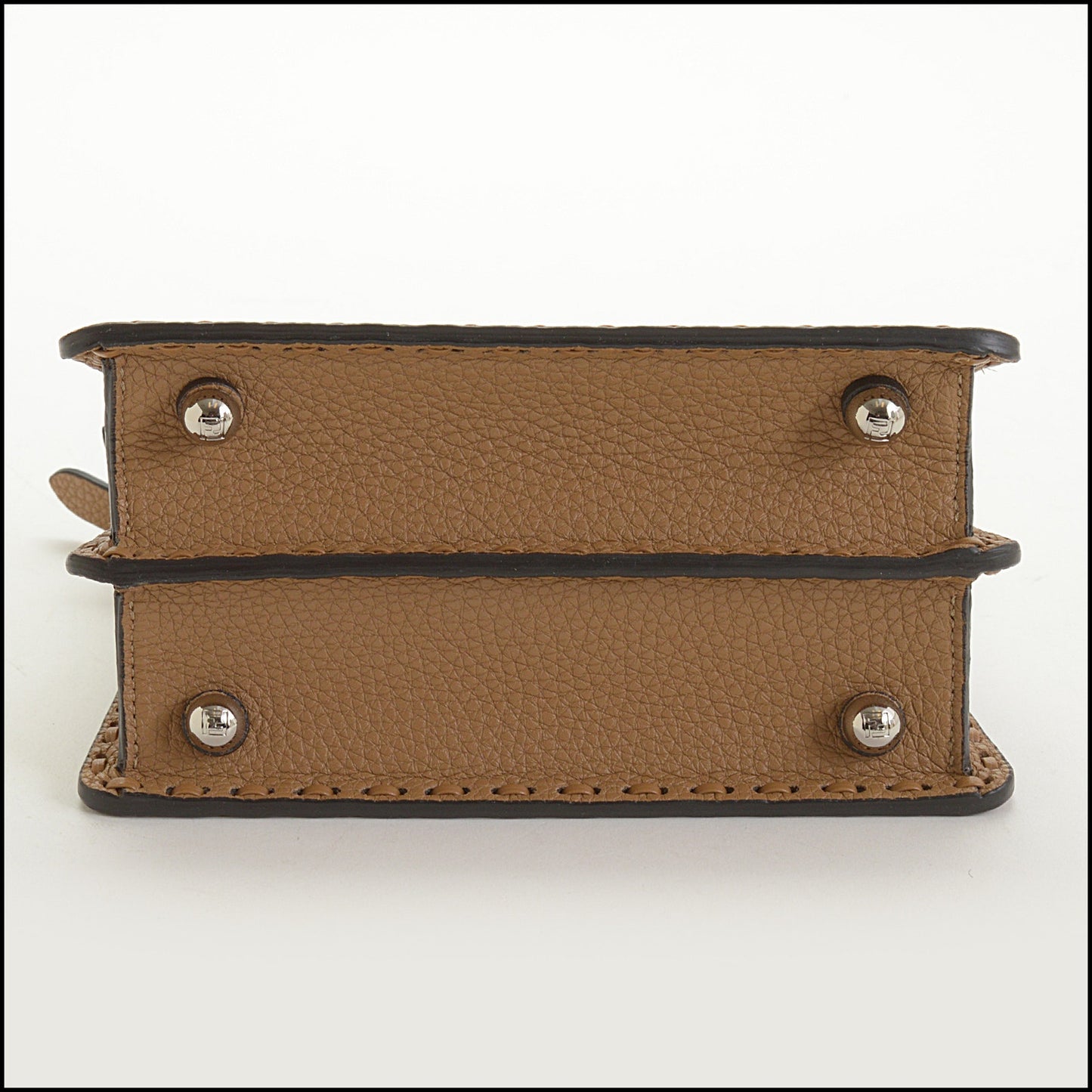 RDC14999 FENDI Selleria '24 Cappucino Calfskin Petite Peekaboo bag