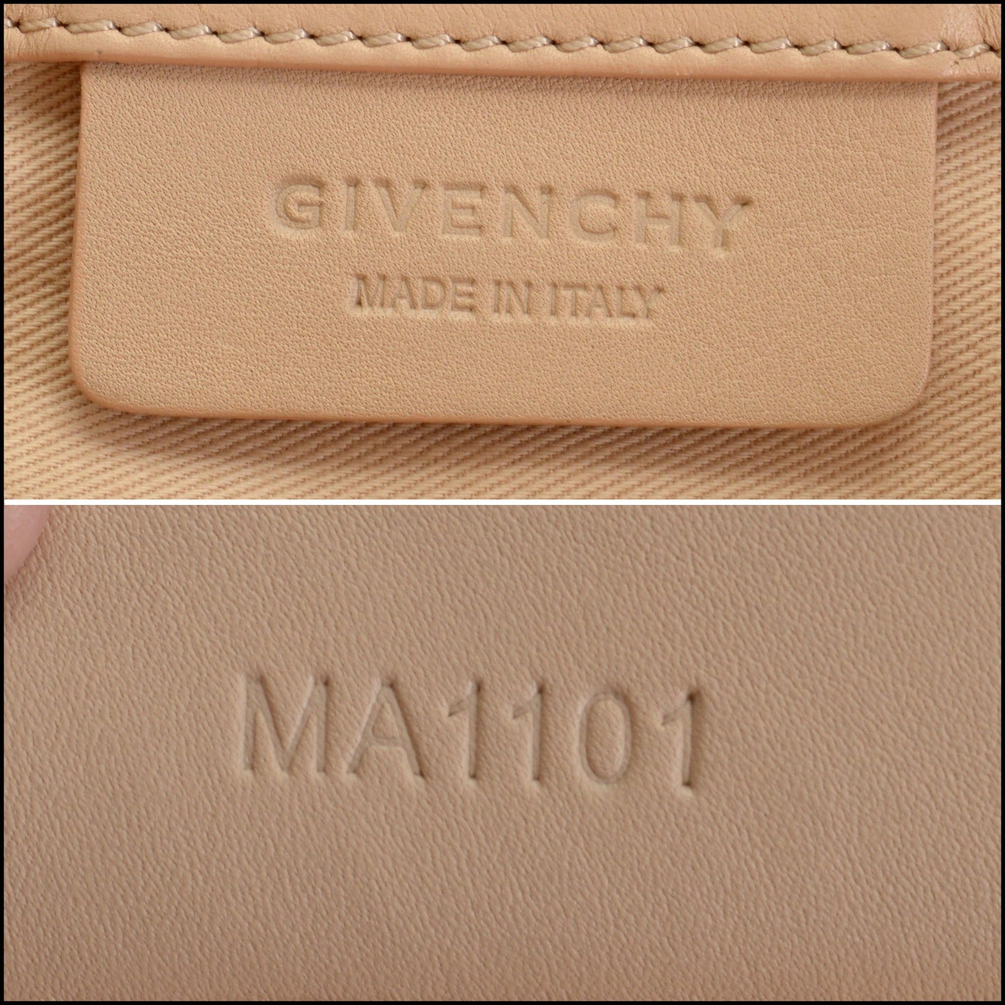 RDC14661 GIVENCHY Tan Leather Nightengale Bag