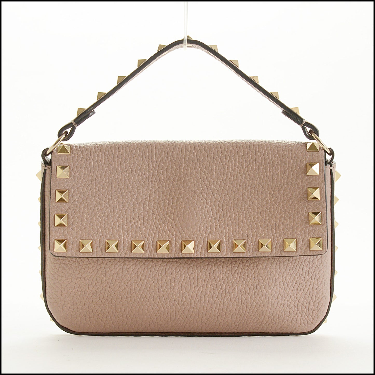 RDC15566 VALENTINO GARAVANI 2021 Poudre Leather Rockstud Mini Bag Without Long Strap