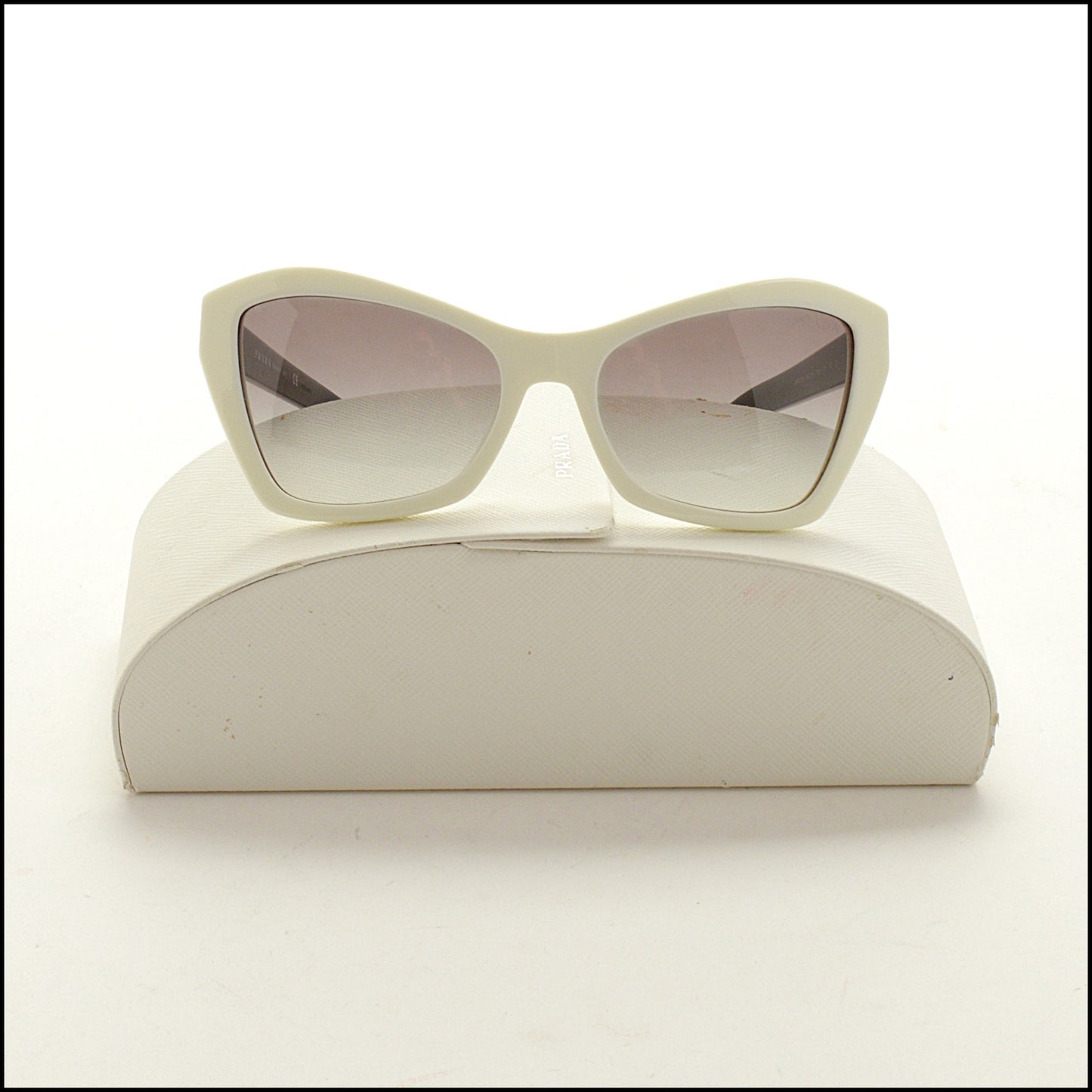 RDC14988 PRADA White/Black Acetate Millenials Sunglasses
