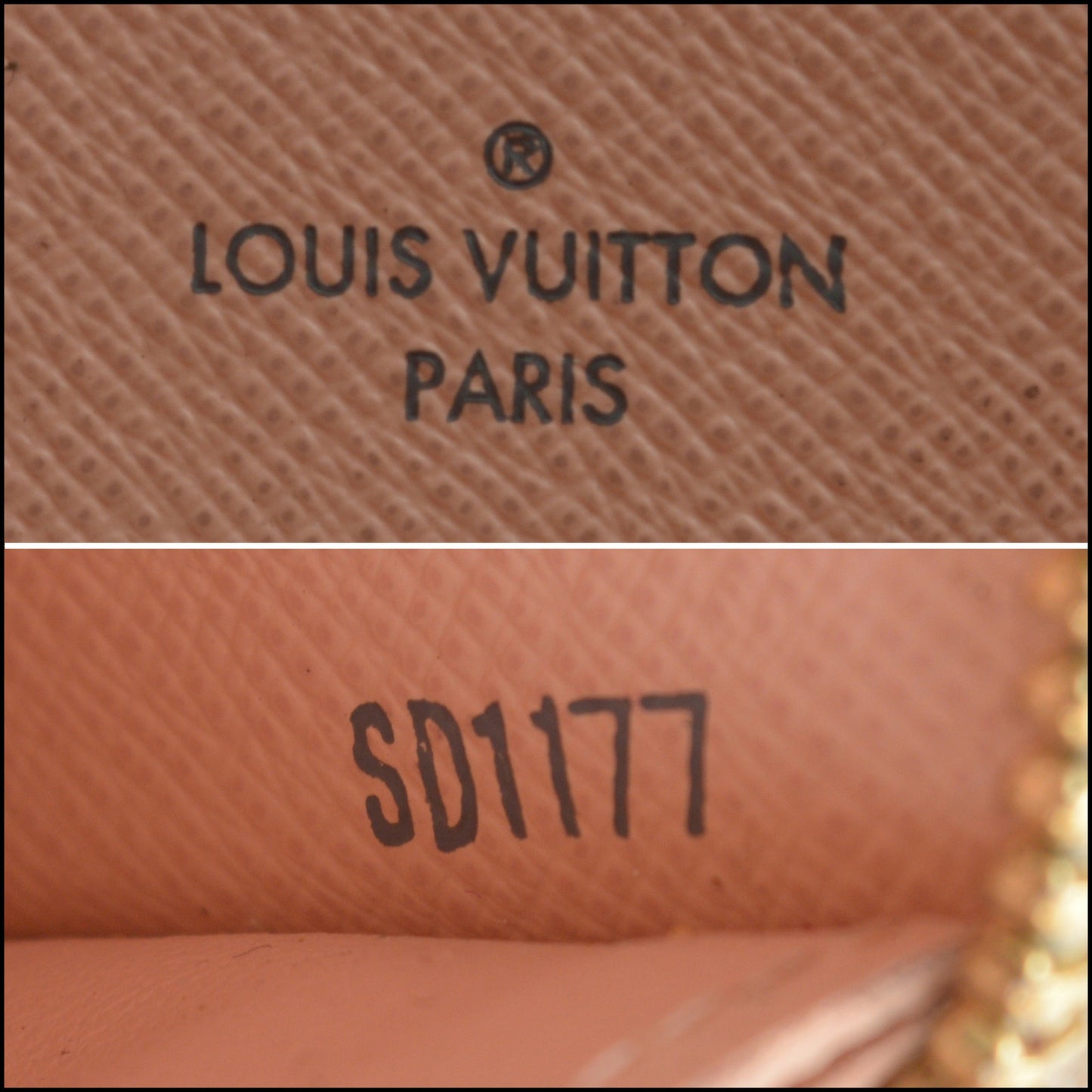 RDC15002 LOUIS VUITTON Damier Azur Rose Tahitienne Clemence Wallet
