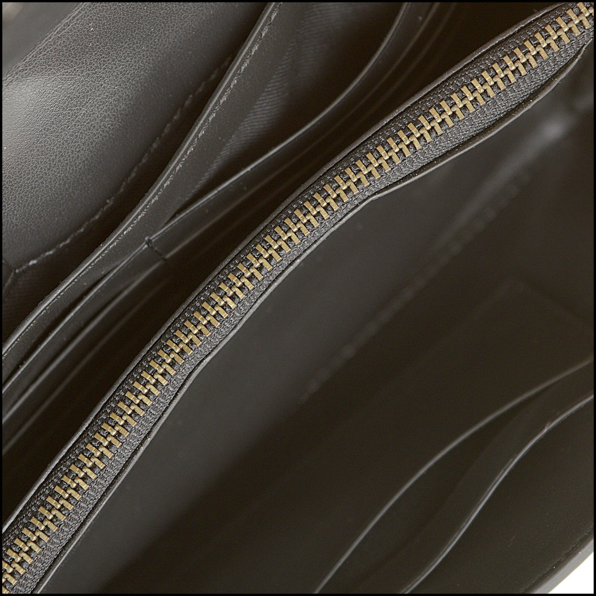 RDC15621 COACH Black Quilted Studded Flap Wallet on Chain WOC