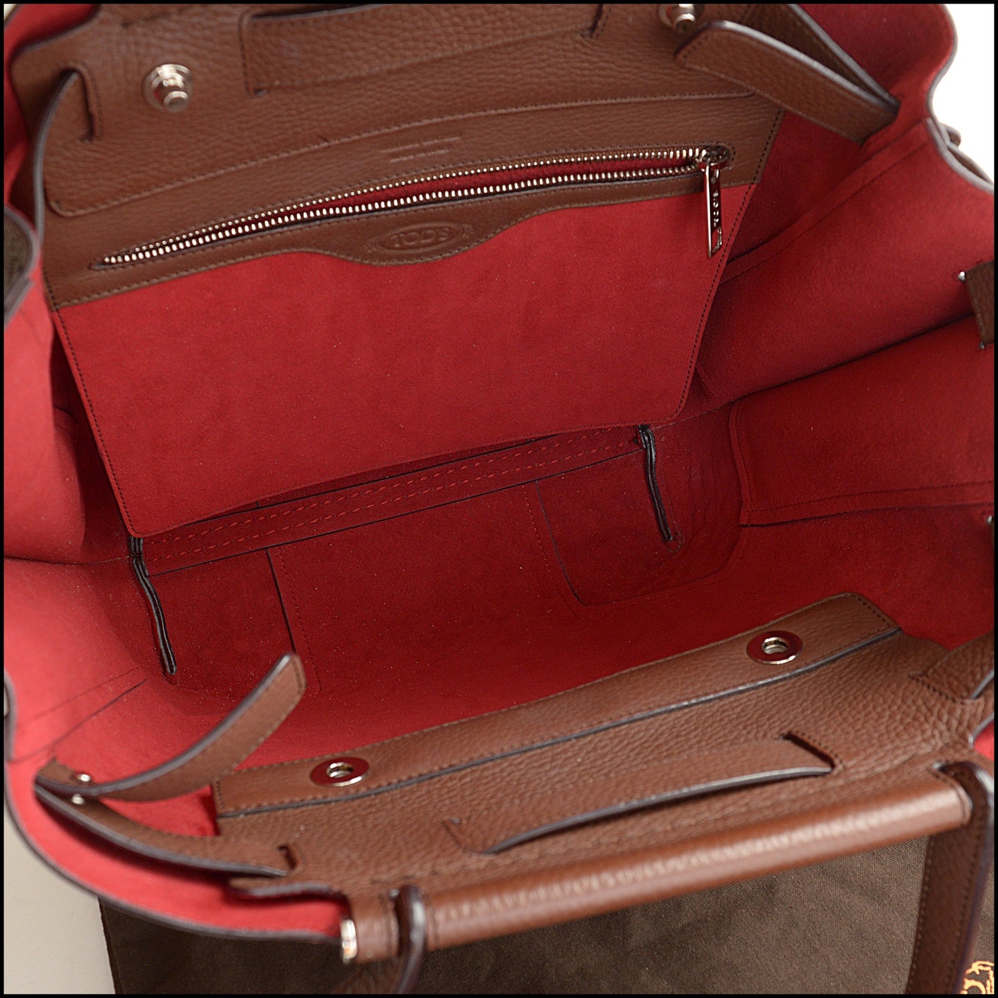 RDC14902 TOD'S Brown Tote Wave