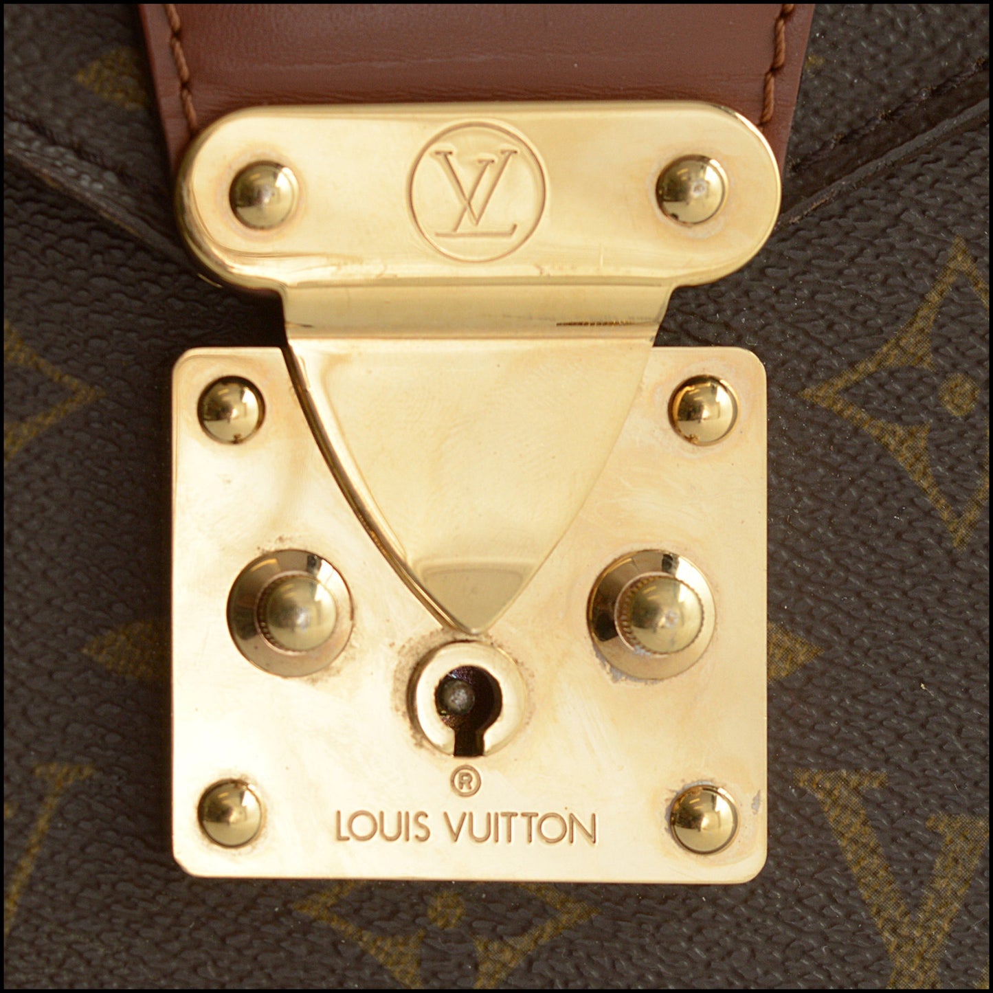 RDC15549 LOUIS VUITTON '94 Brown LV Monogram Canvas Document Portfolio Bag