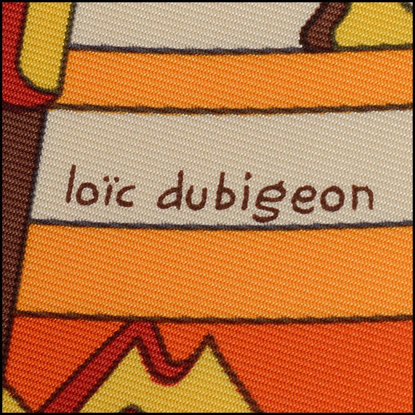 RDC13359 Authentic HERMES Red/Multicolor Mecanique du Temps 90cm Silk Scarf