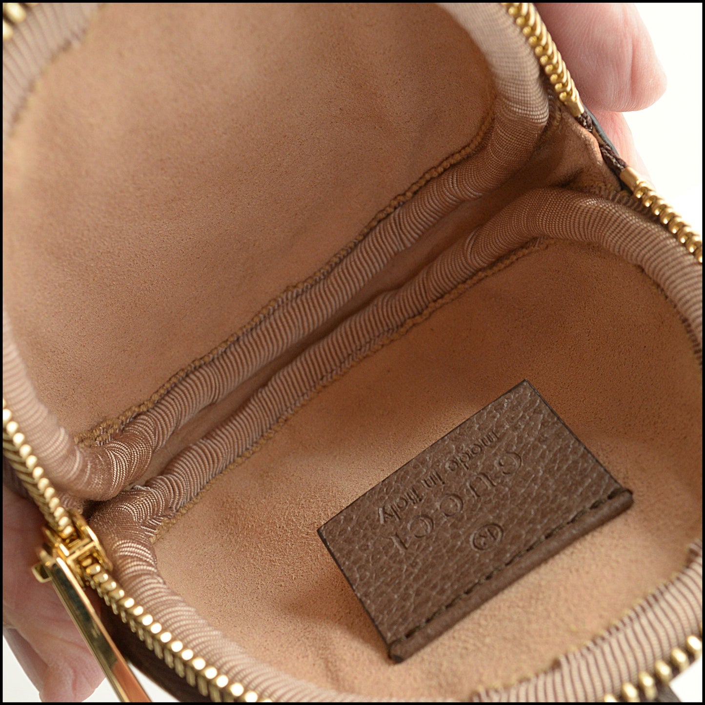 RDC15117 GUCCI GG Supreme Ophidia Round Neck Pouch