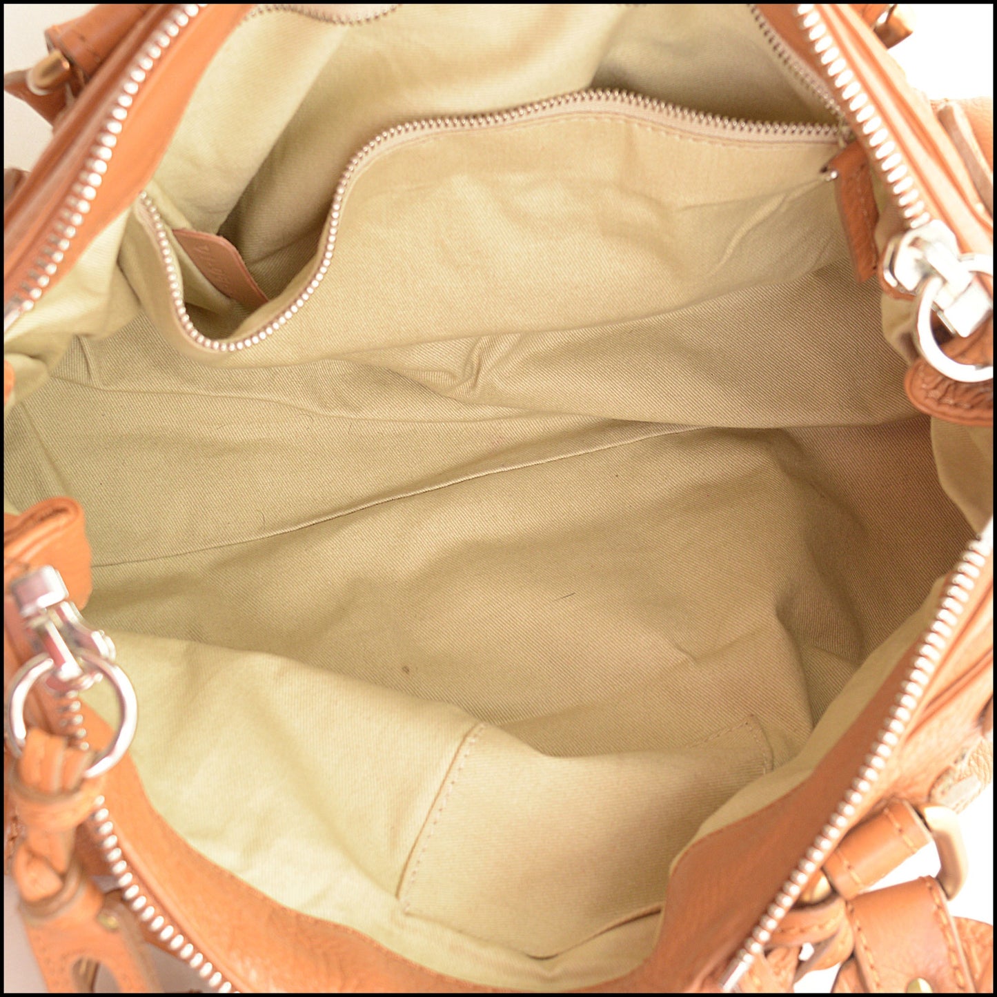 RDC15594 CHLOE '06 Tan Leather Paddington Satchel Bag