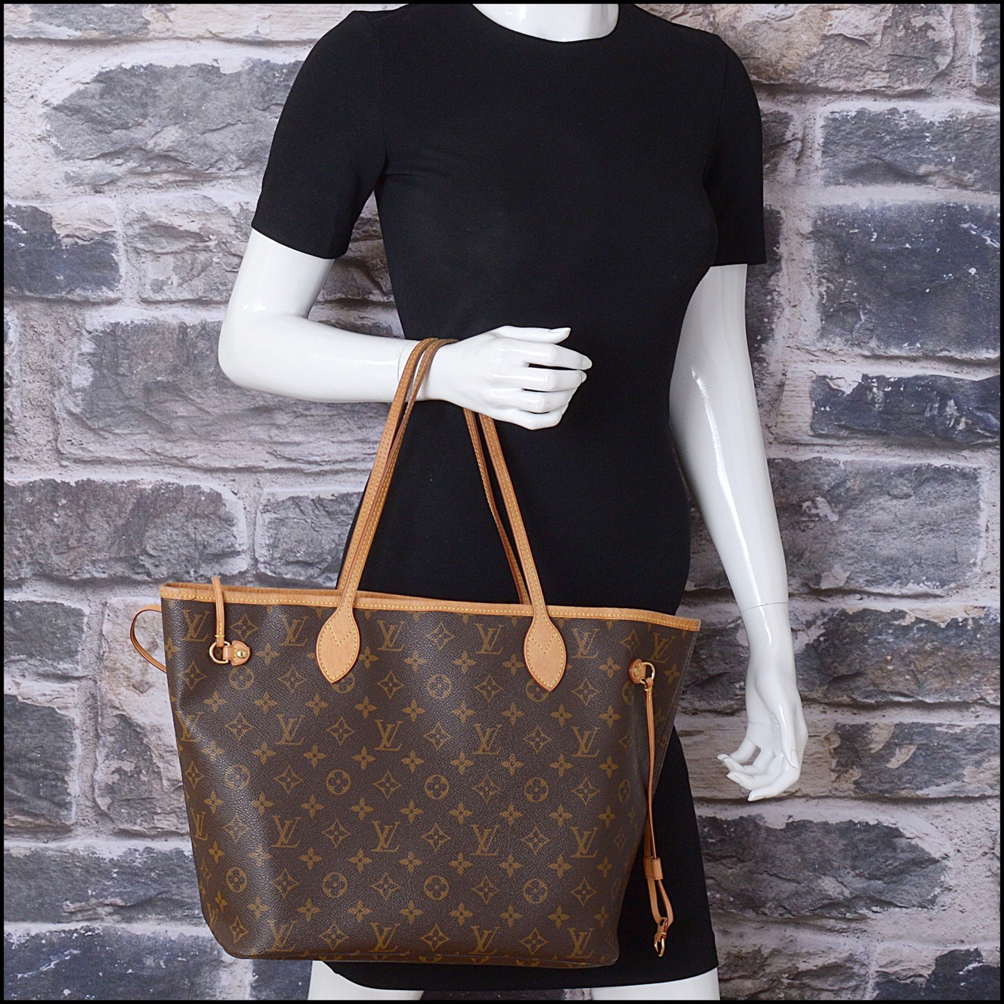 RDC14460 Louis Vuitton LV Monogram Canvas Neverfull MM Tote Bag
