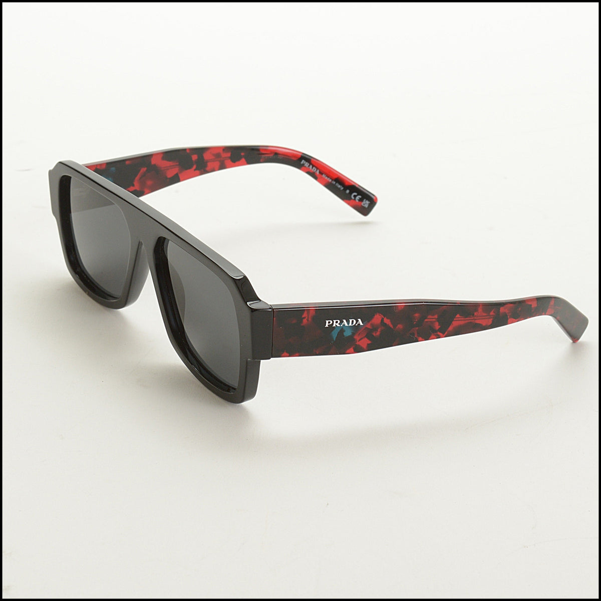 RDC15682 PRADA Red/Black Tortoiseshell Sunglasses SPR22Y