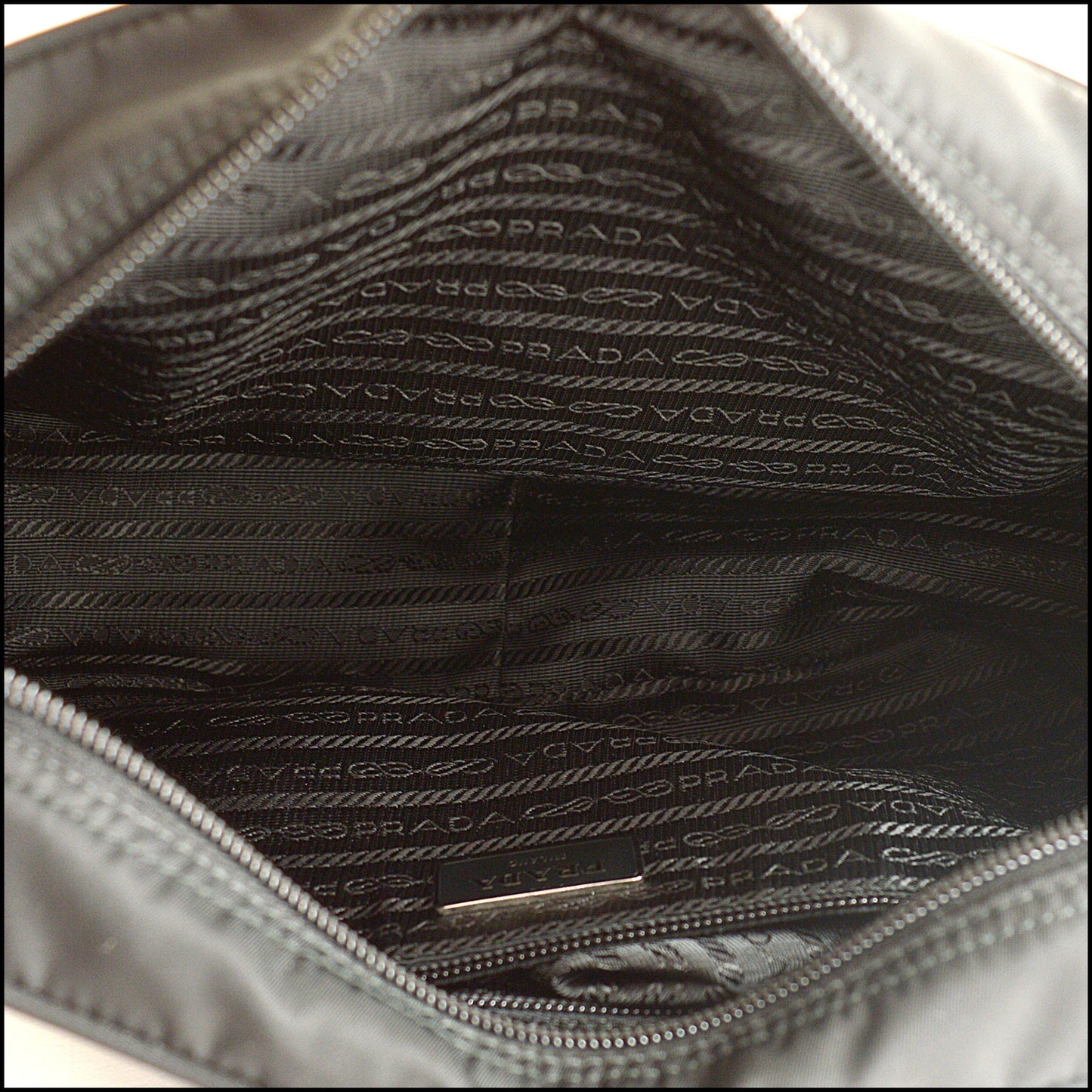 RDC15379 PRADA '10 Black Tessuto Vela Nylon Camera Bag