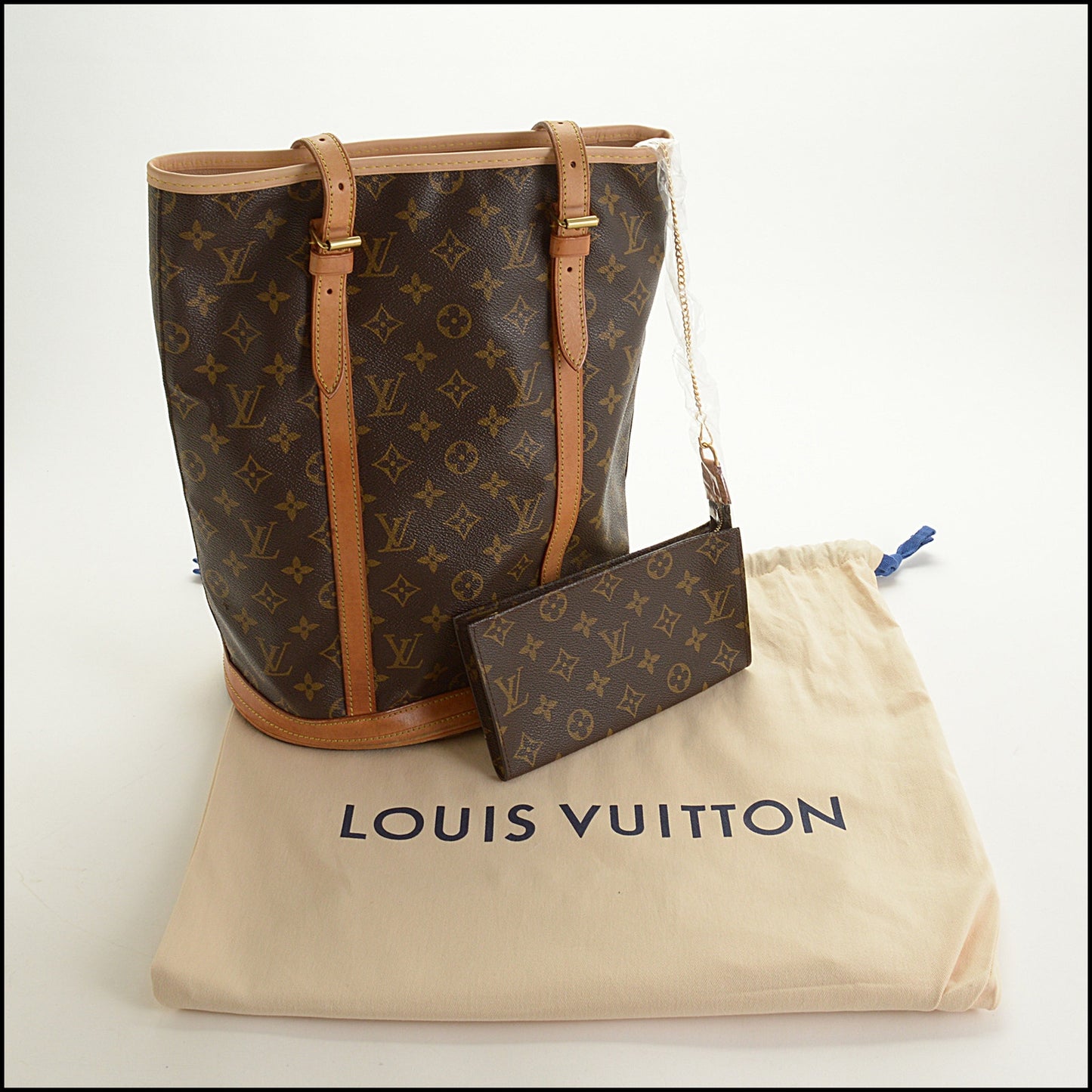 RDC15534 LOUIS VUITTON 2001 Brown LV Monogram Canvas Bucket GM