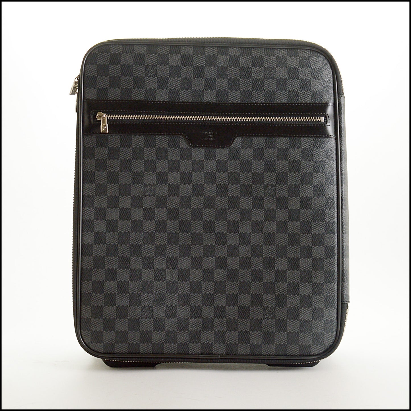 RDC15567 LOUIS VUITTON Black/Grey Pegase 45 Damier Graphite Canvas Rolling Luggage