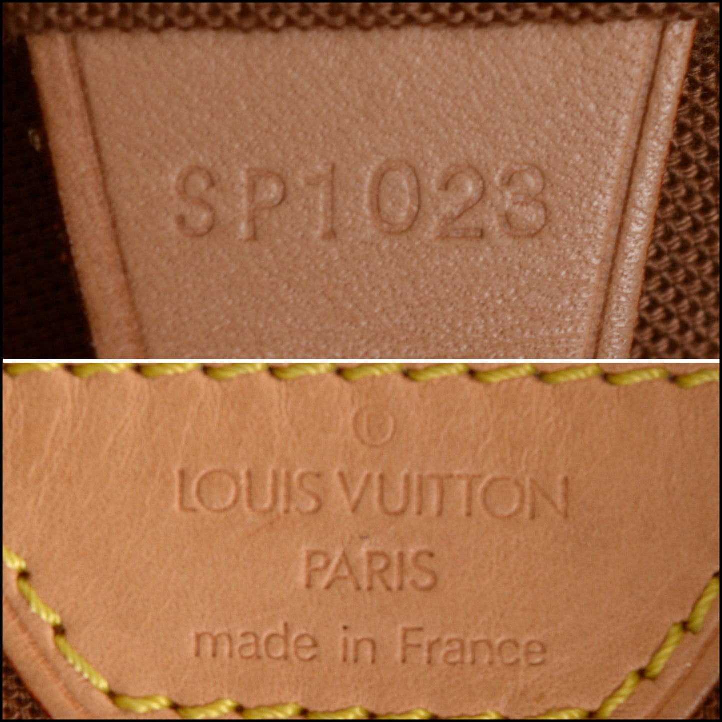 RDC15563 LOUIS VUITTON 2003 Brown LV Monogram Canvas Moutsouris MM Backpack