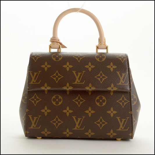 RDC15524 LOUIS VUITTON Brown LV Monogram Canvas Cluny Mini Bag