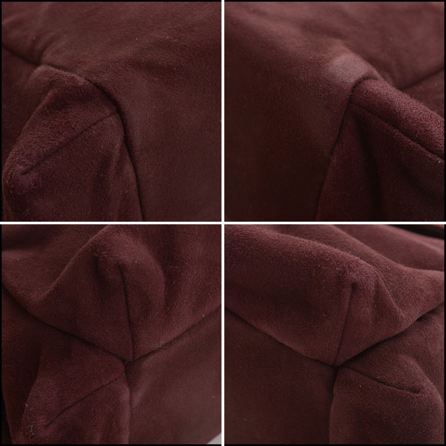 RDC15310 PRADA Bordeaux Explore Medium Suede Shoulder Bag