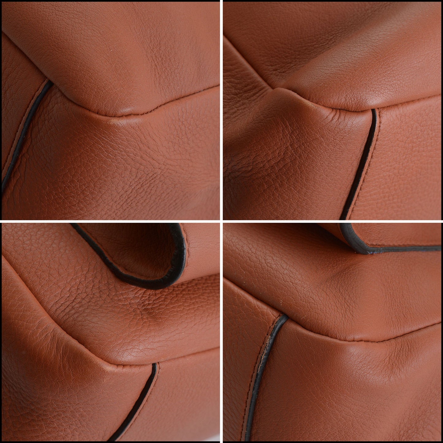 RDC14452 Smythson of Bond St. Terracotta Leather Business Bag W/Strap
