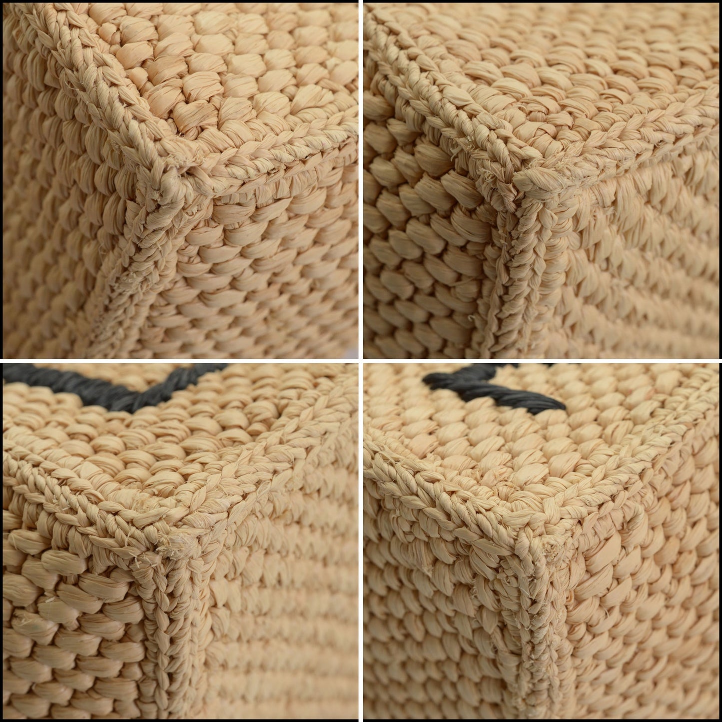 RDC14538 LOEWE Natural Woven Raffia Ibiza Small Basket Tote
