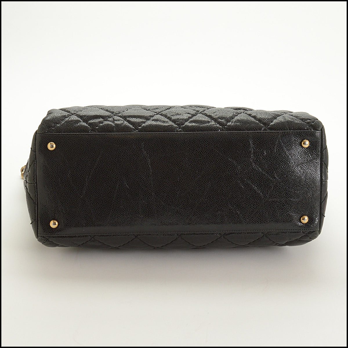RDC15639 CHANEL 2011-2012 Black Caviar Leather Coco Pleats Tote Bag