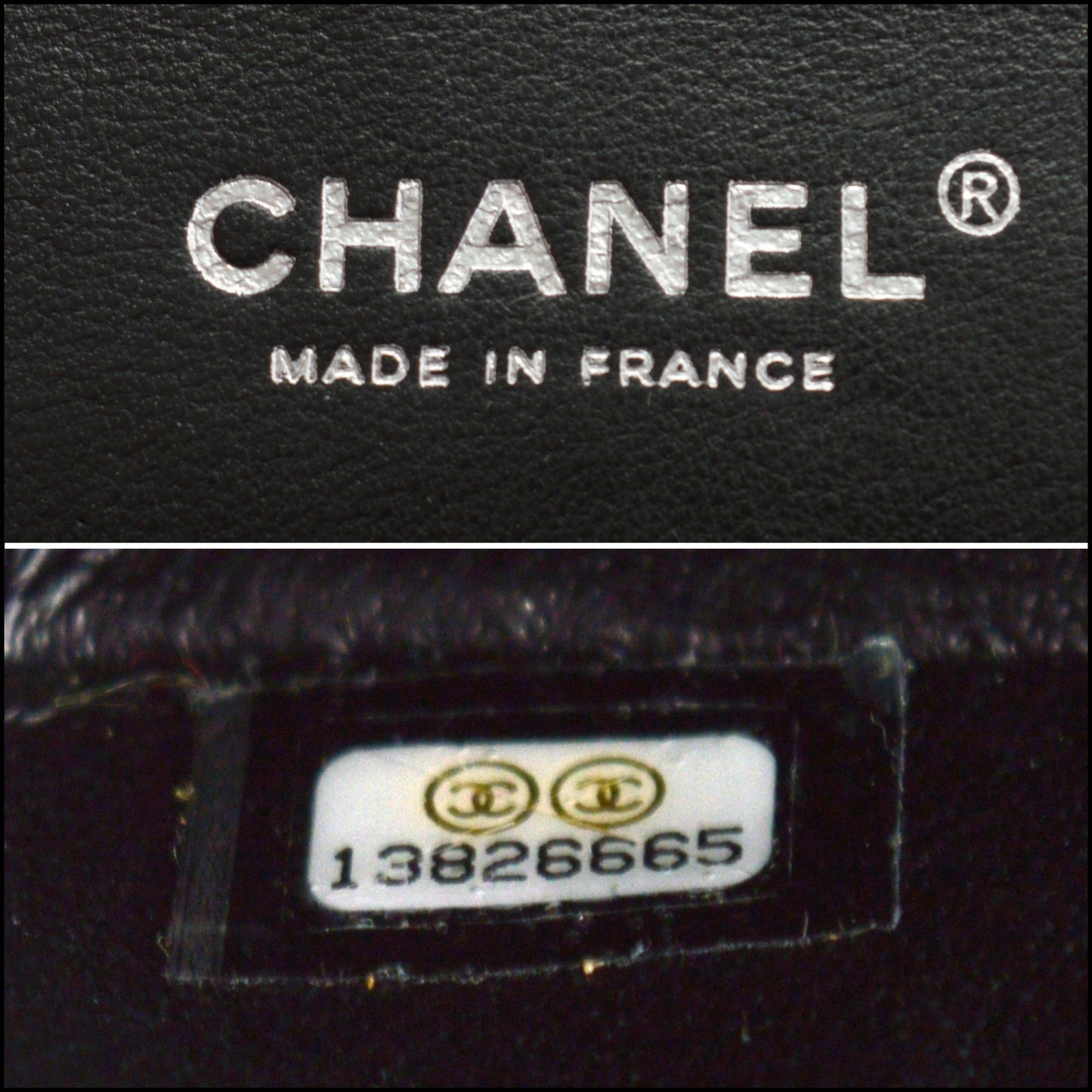 RDC15013 CHANEL '10 Black Caviar Leather Classic 11.12 Double Flap Bag