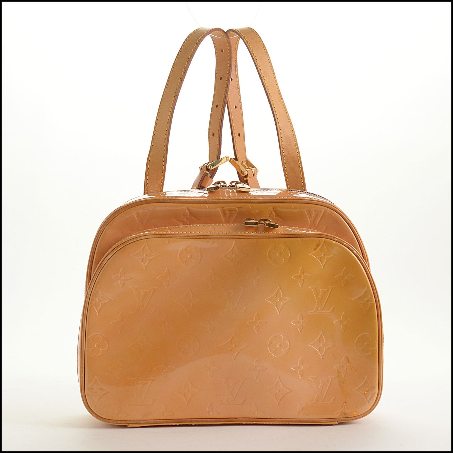 RDC15584 LOUIS VUITTON '06 Peach Vernis Monogram Murray Small Backpack