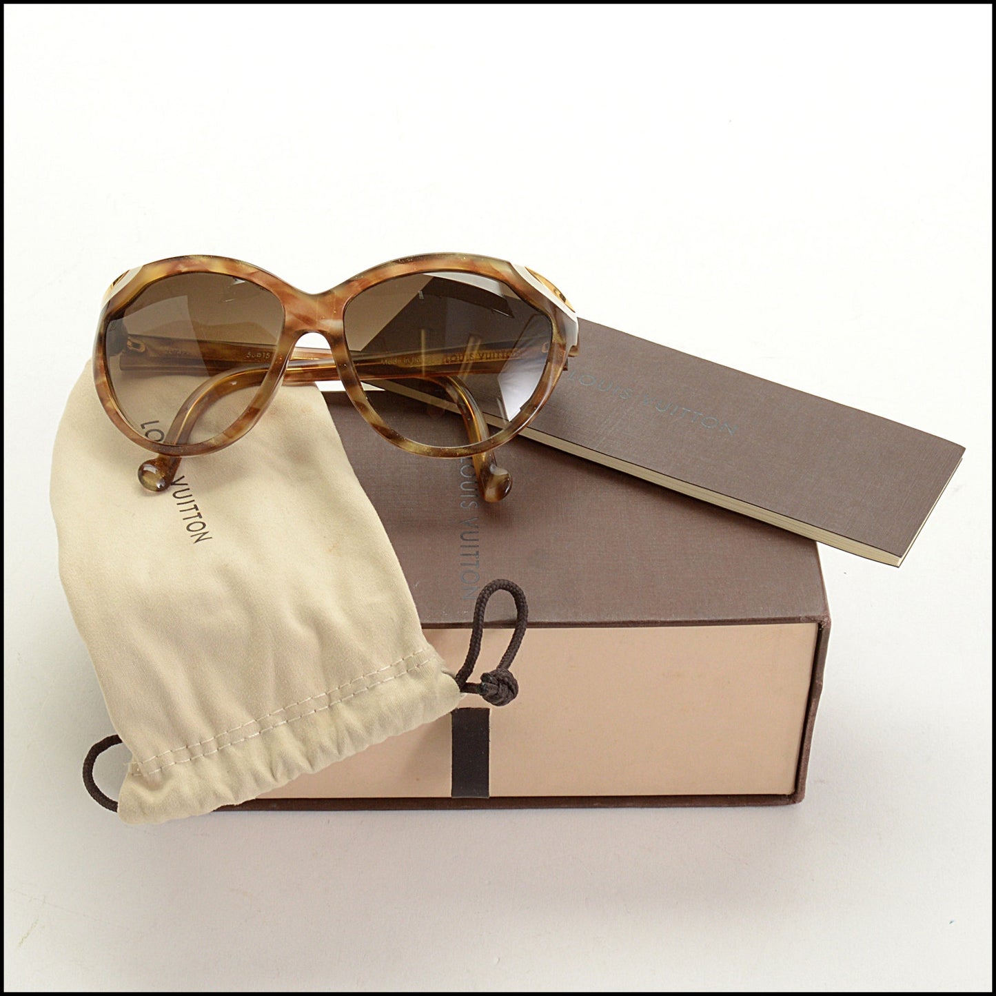RDC15004 LOUIS VUITTON Honey Tortoise Ivy Cat Sunglasses Z0747E