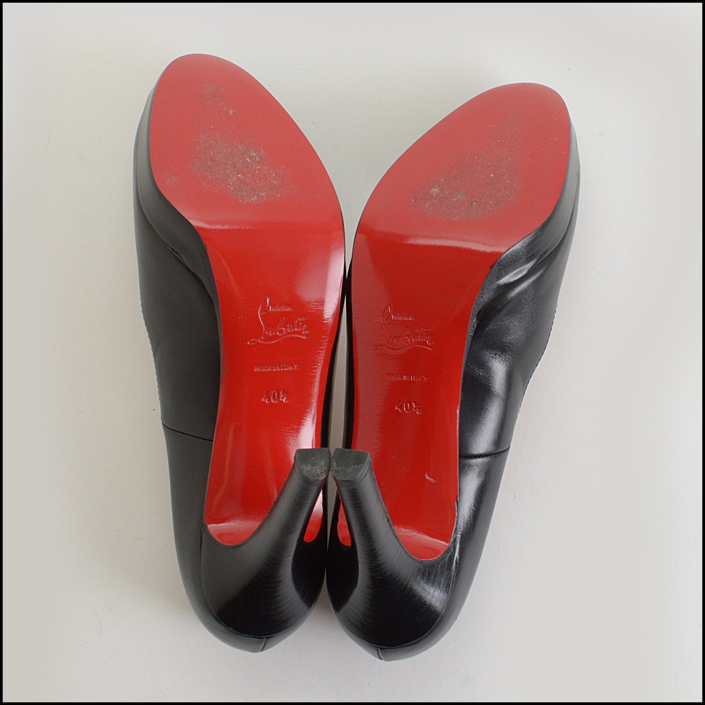 RDC14725 Christian Louboutin Black Calfskin Platform Bruges 120 Pumps