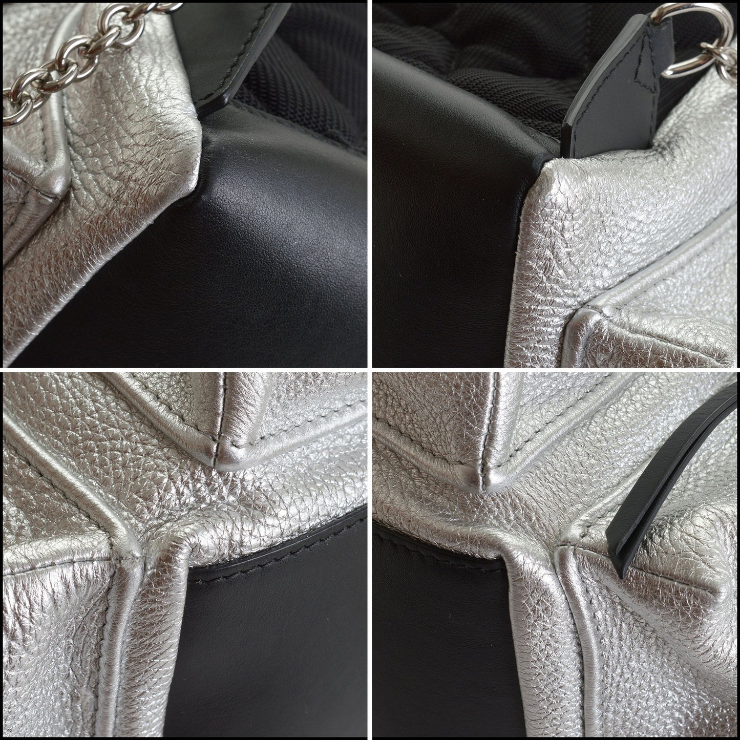 RDC14479 Burberry Silver Deerskin Rucksack Backpack