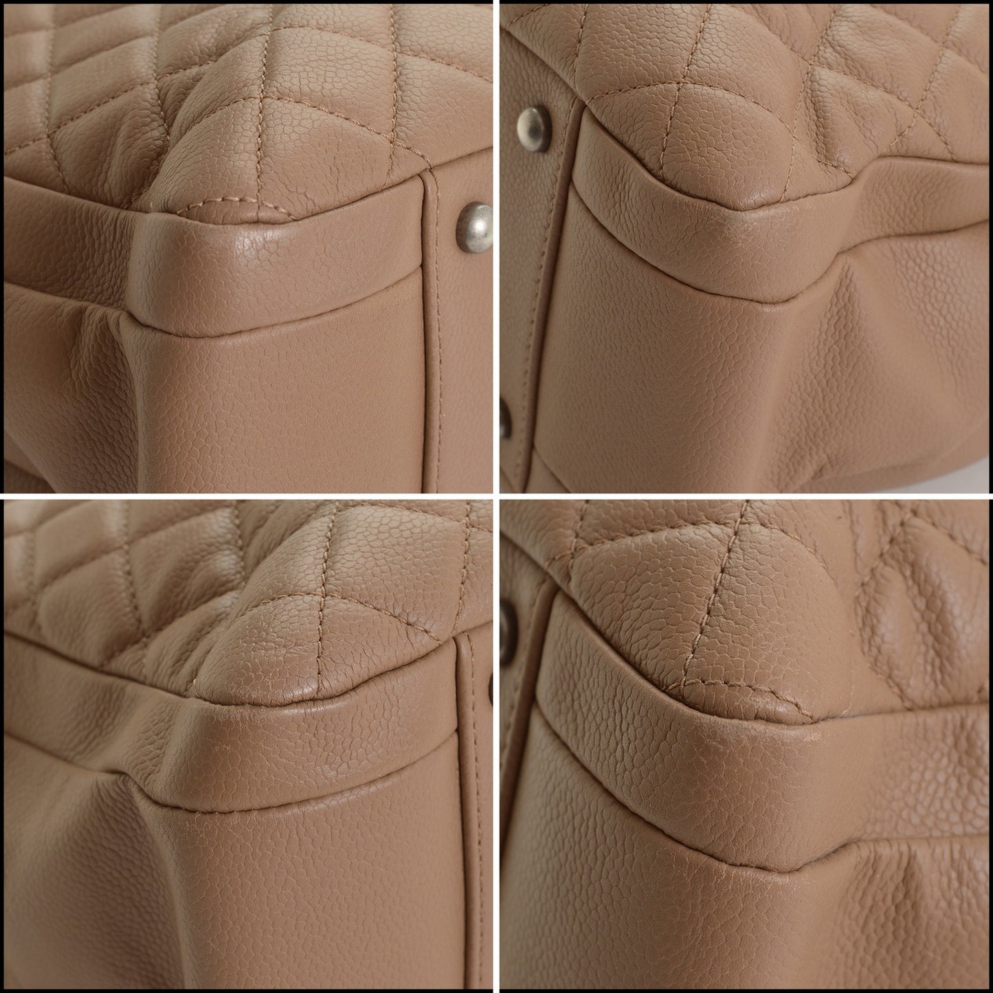 RDC15175 CHANEL '17 Brown Caviar Leather Urban Companion Shopping Tote