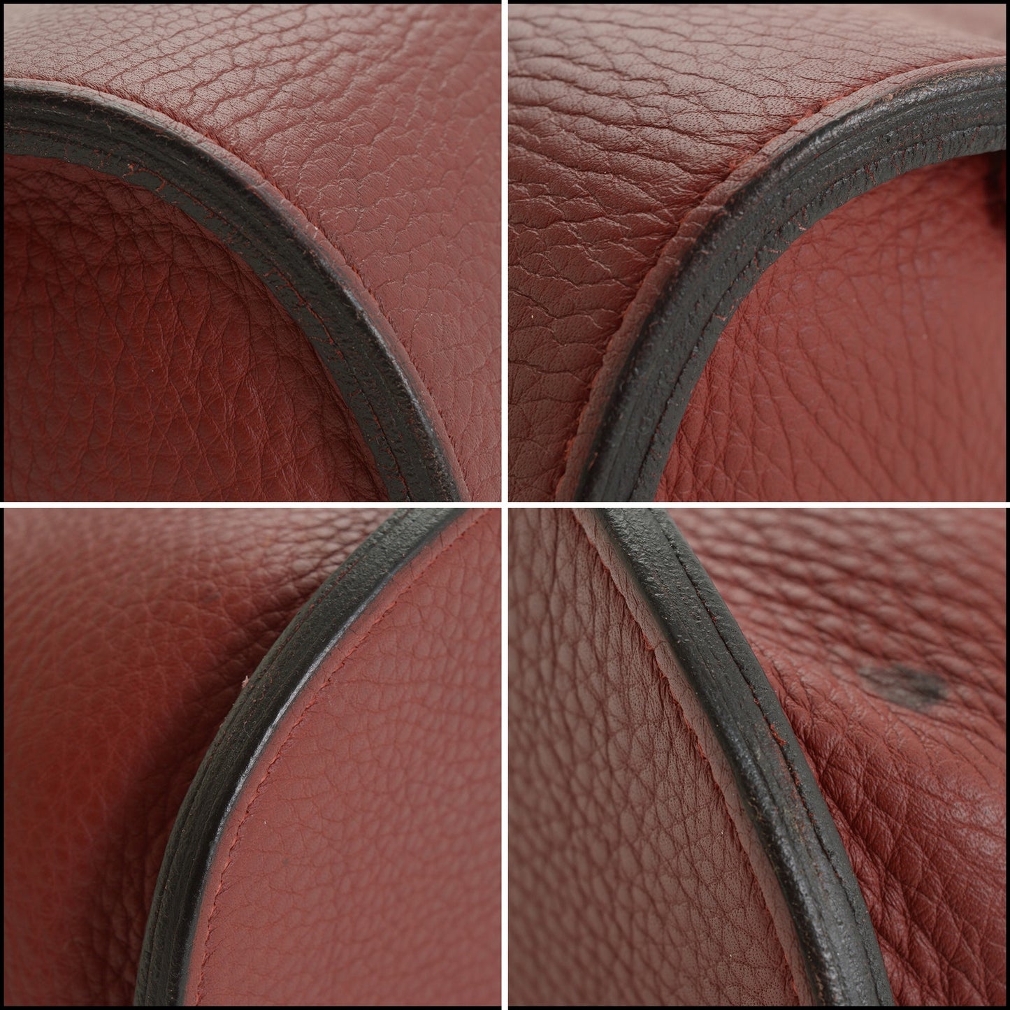 RDC15182 HERMES 2000 Red Leather Sherpa Backpack