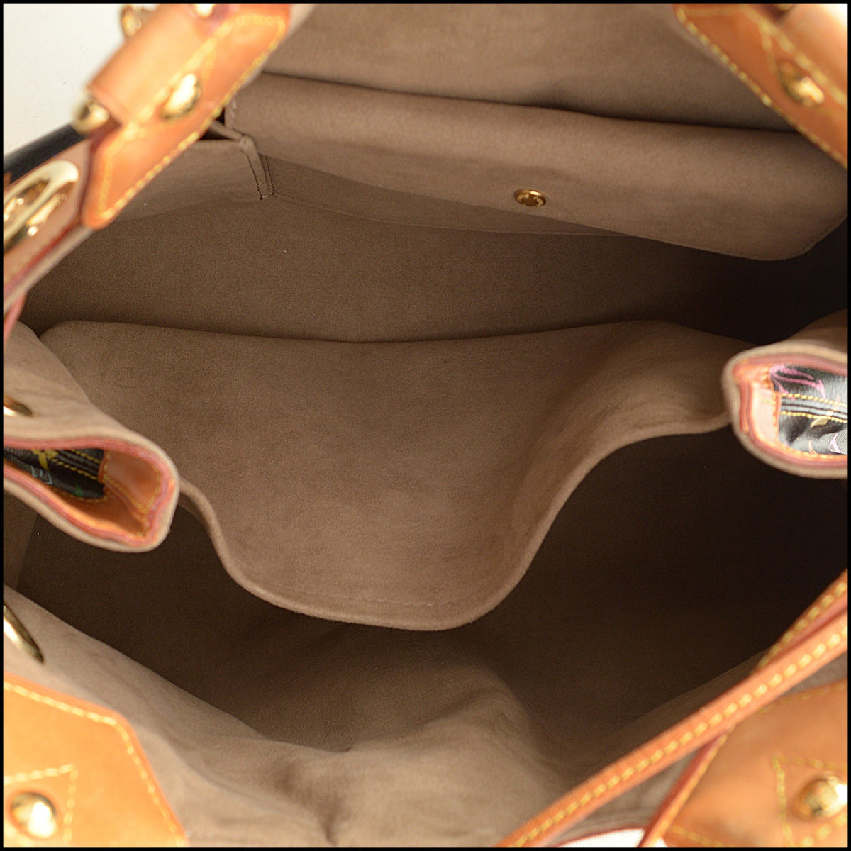 RDC15663 LOUIS VUITTON 2007 Black Multicolore Monogram Ursula Bag