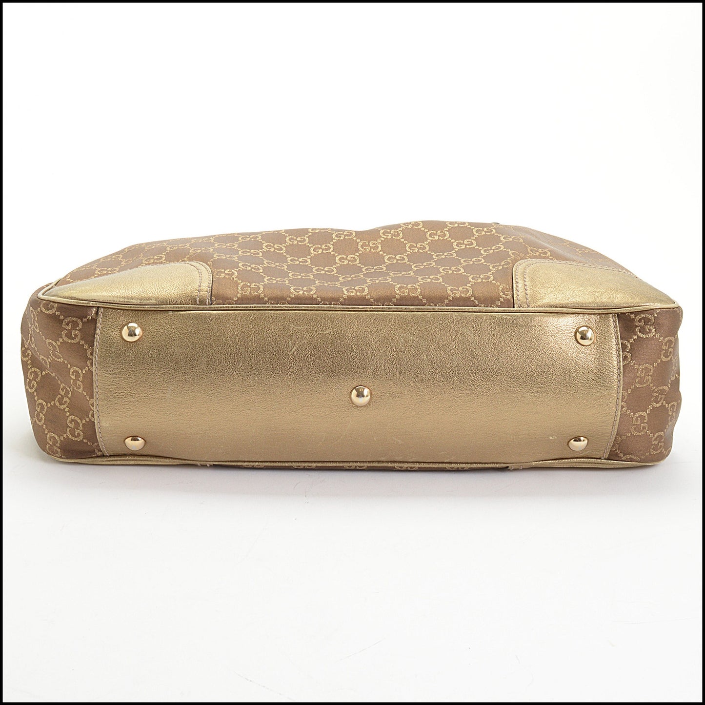 RDC14153 Authentic GUCCI GG Canvas Brown/Gold Princy Tote Bag
