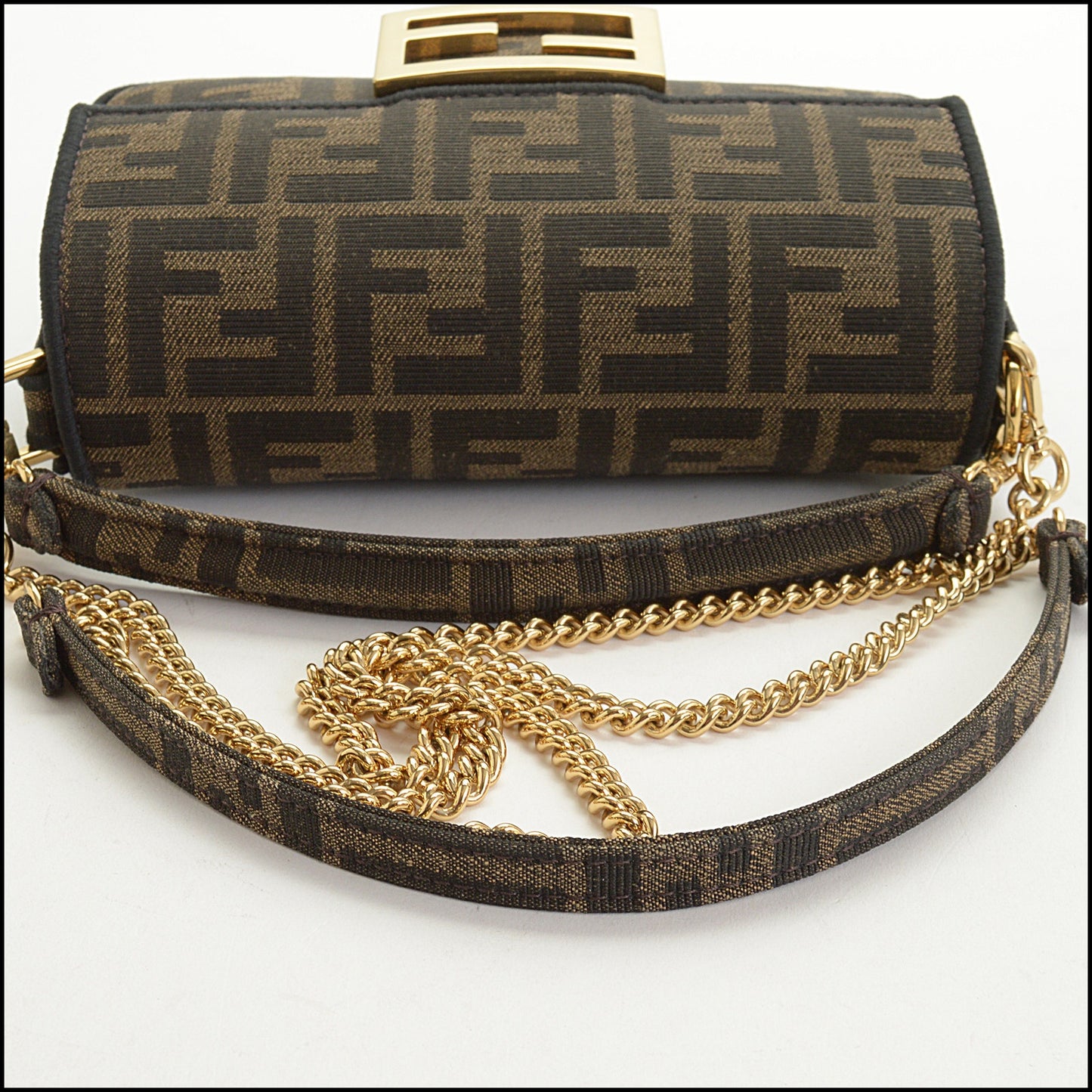 RDC15000 FENDI '24/'25 FF Jacquard Canvas Mini Baguette Bag