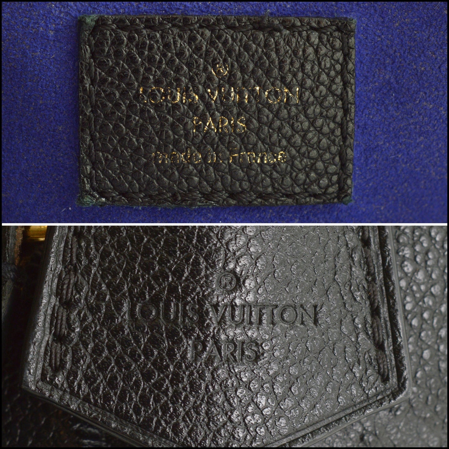 RDC15469 LOUIS VUITTON Black Empreinte Monogram Leather Neo Alma