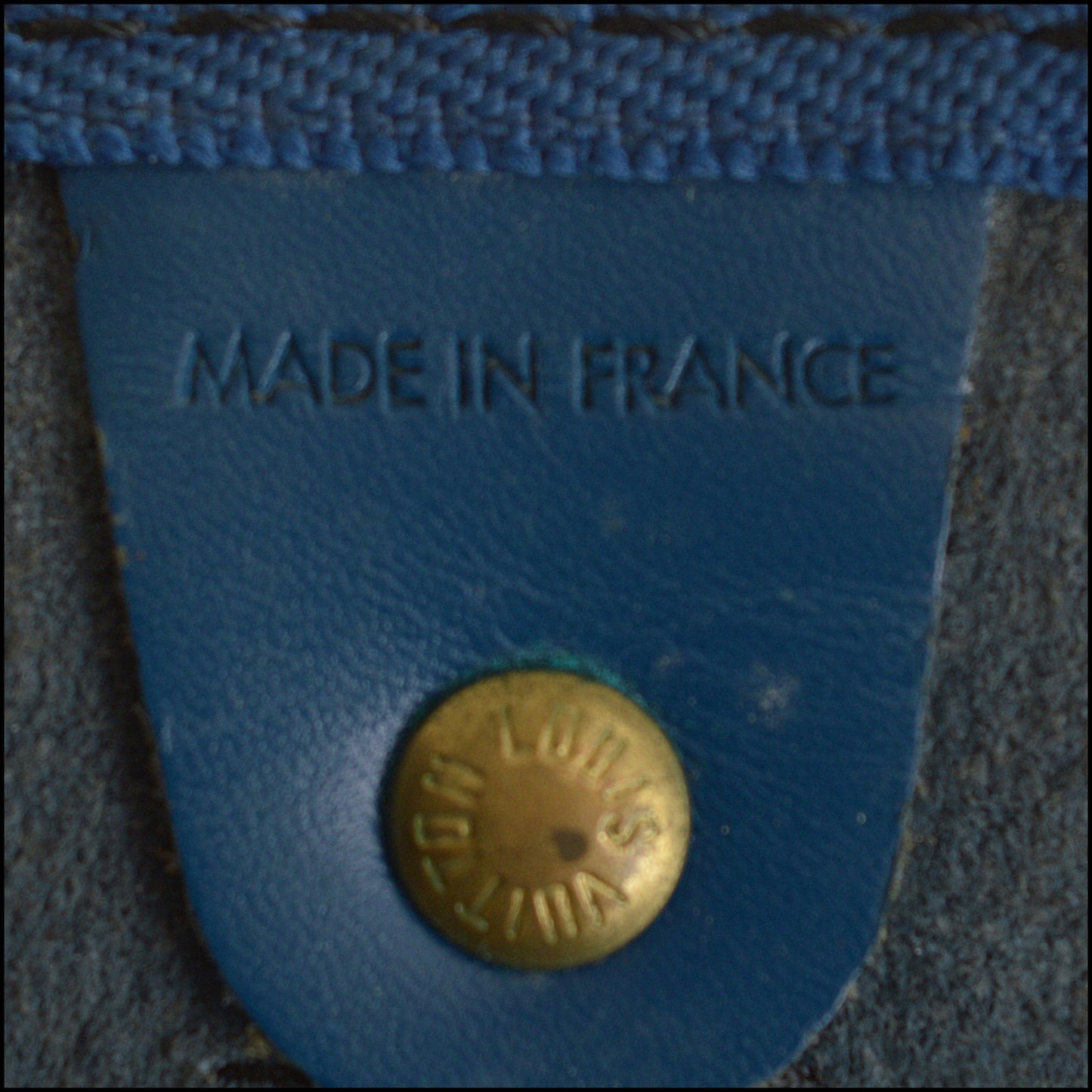 RDC15023 LOUIS VUITTON '90 Blue Epi Leather Keepall 55 Travel Bag