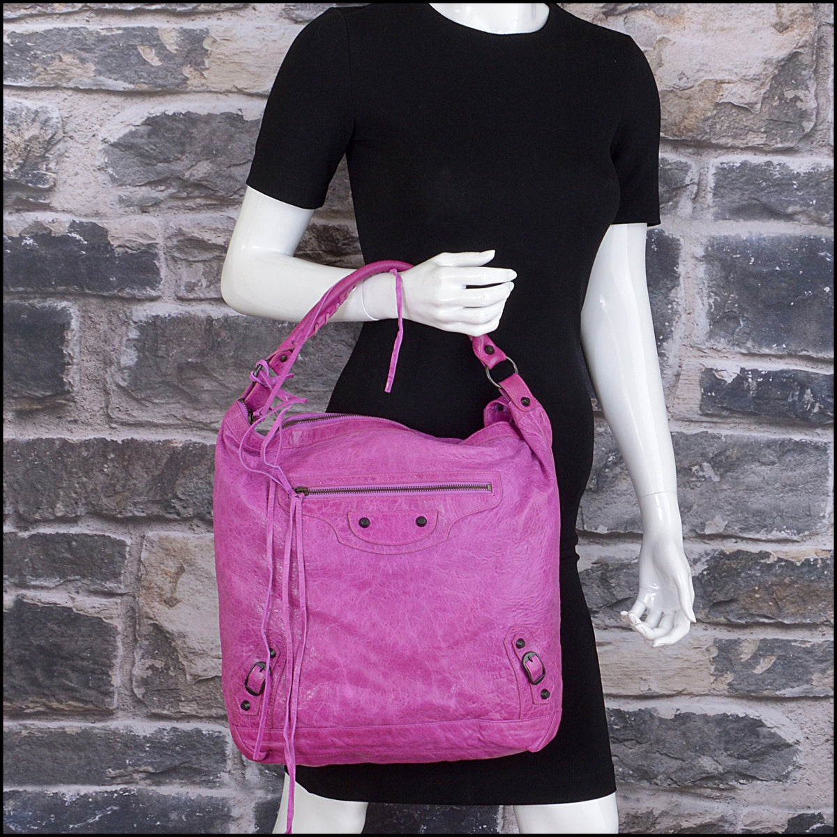 RDC15745 BALENCIAGA '08 Amethyst Classic Hardware Day Bag