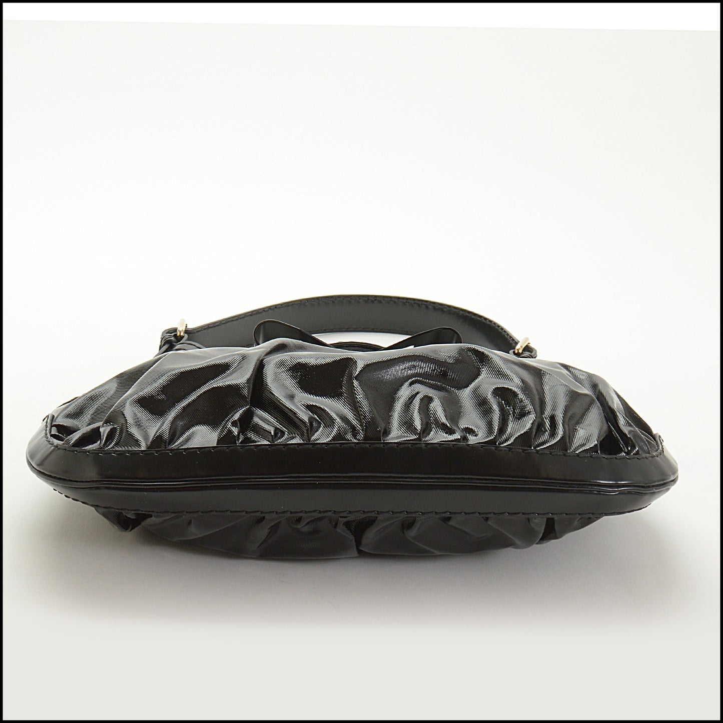 RDC15061 GUCCI Black Dialux Bow Detail Queen Hobo Bag