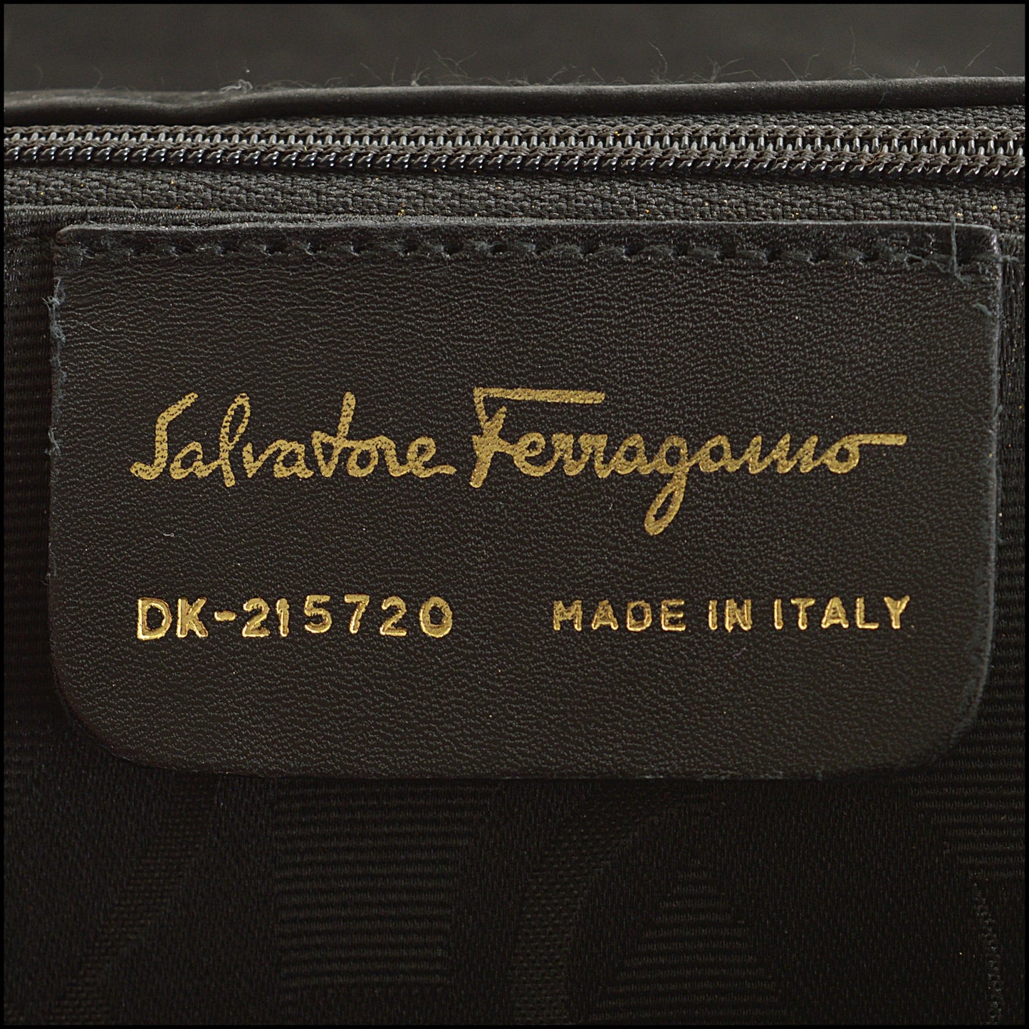 RDC15075 SALVATORE FERRAGAMO Black Suede & Leather Crossbody Bag