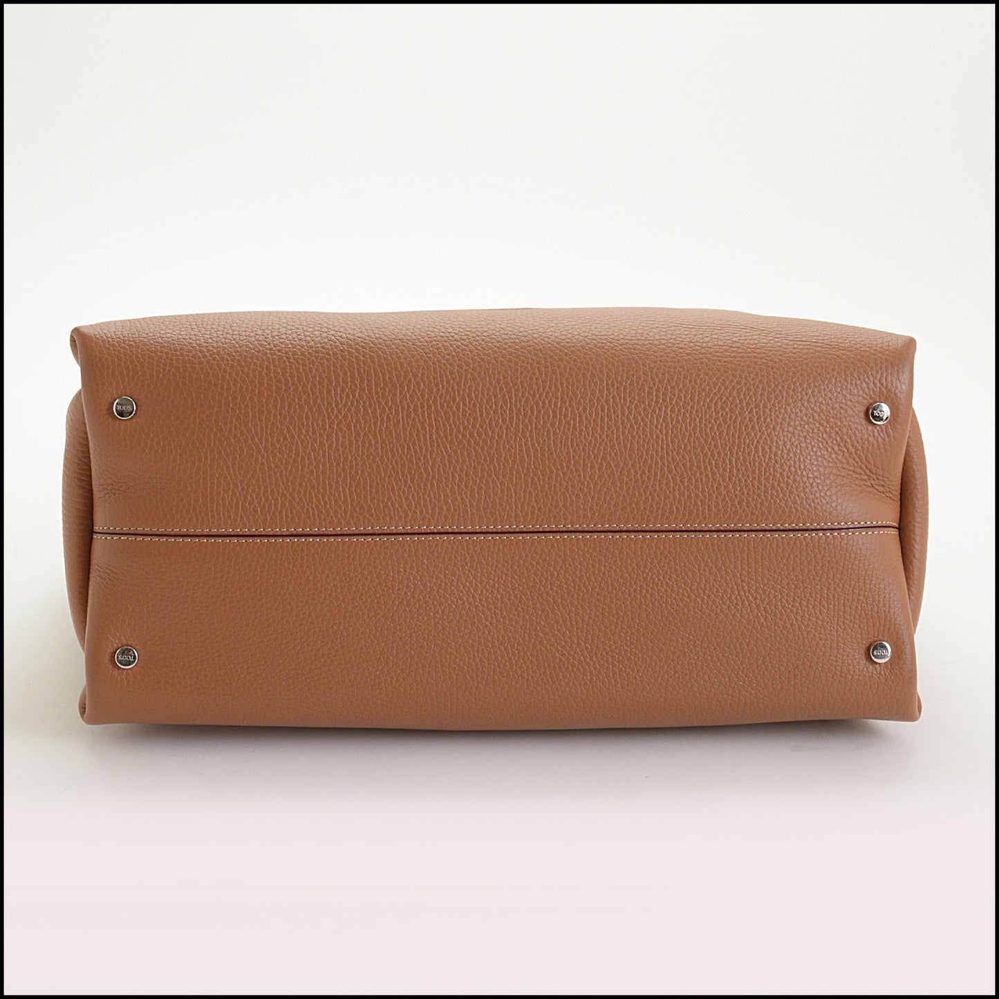 RDC14933 TOD'S Brow/Burgundy Leather Mancini Media Tote Bag