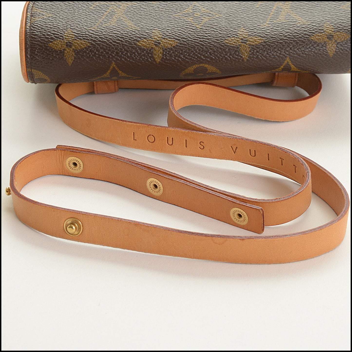 RDC15443 LOUIS VUITTON '00 Brown Monogram Pochette Florentine Belt Bag