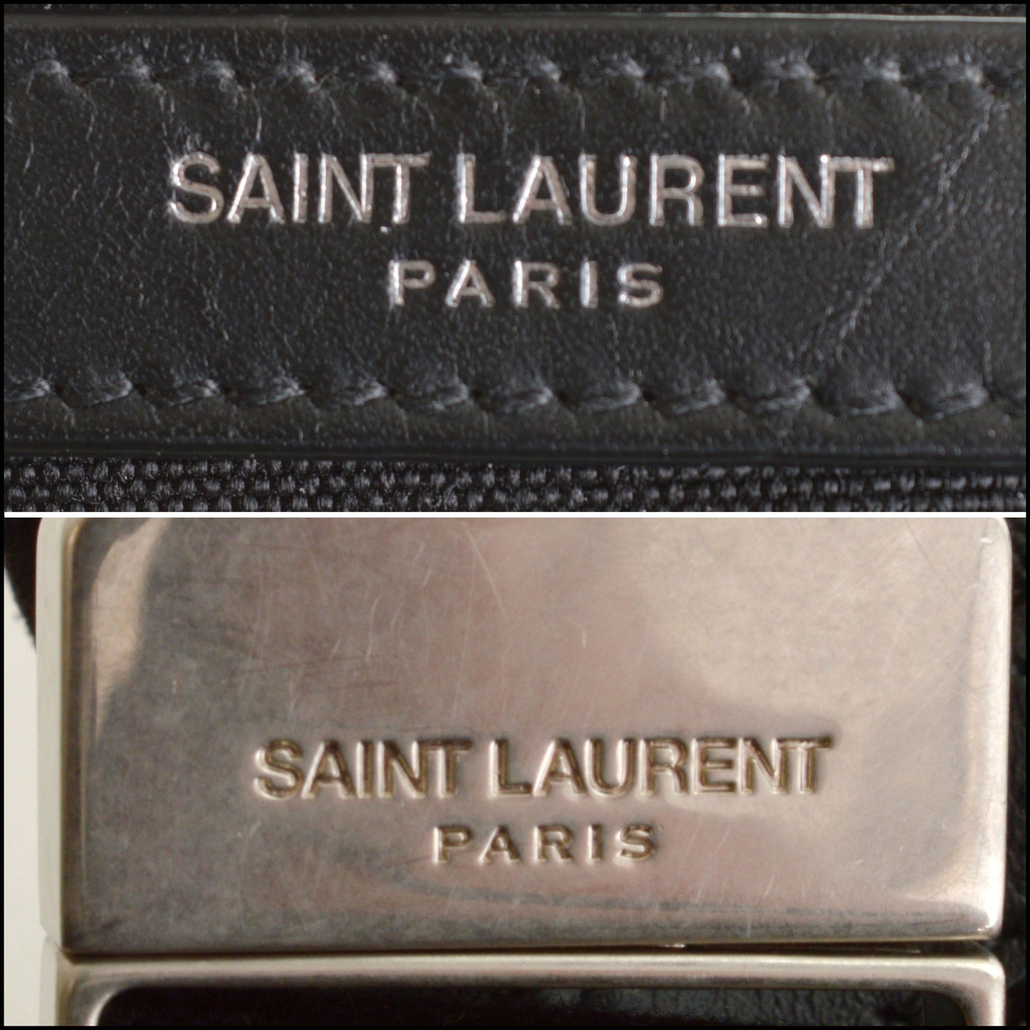 RDC14712 SAINT LAURENT Black Canvas Marsupio Belt Bag