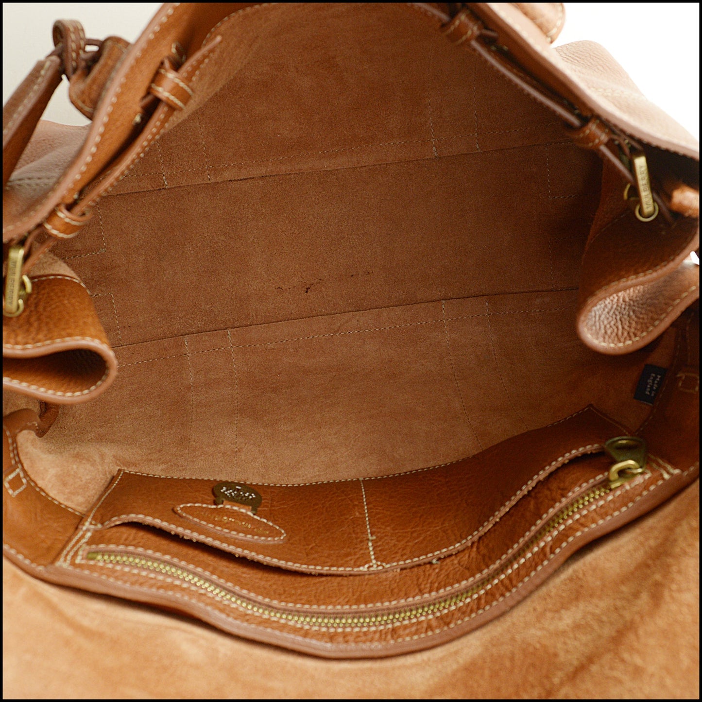 RDC15071 MULBERRY Oak Brown Leather Bayswater Bag