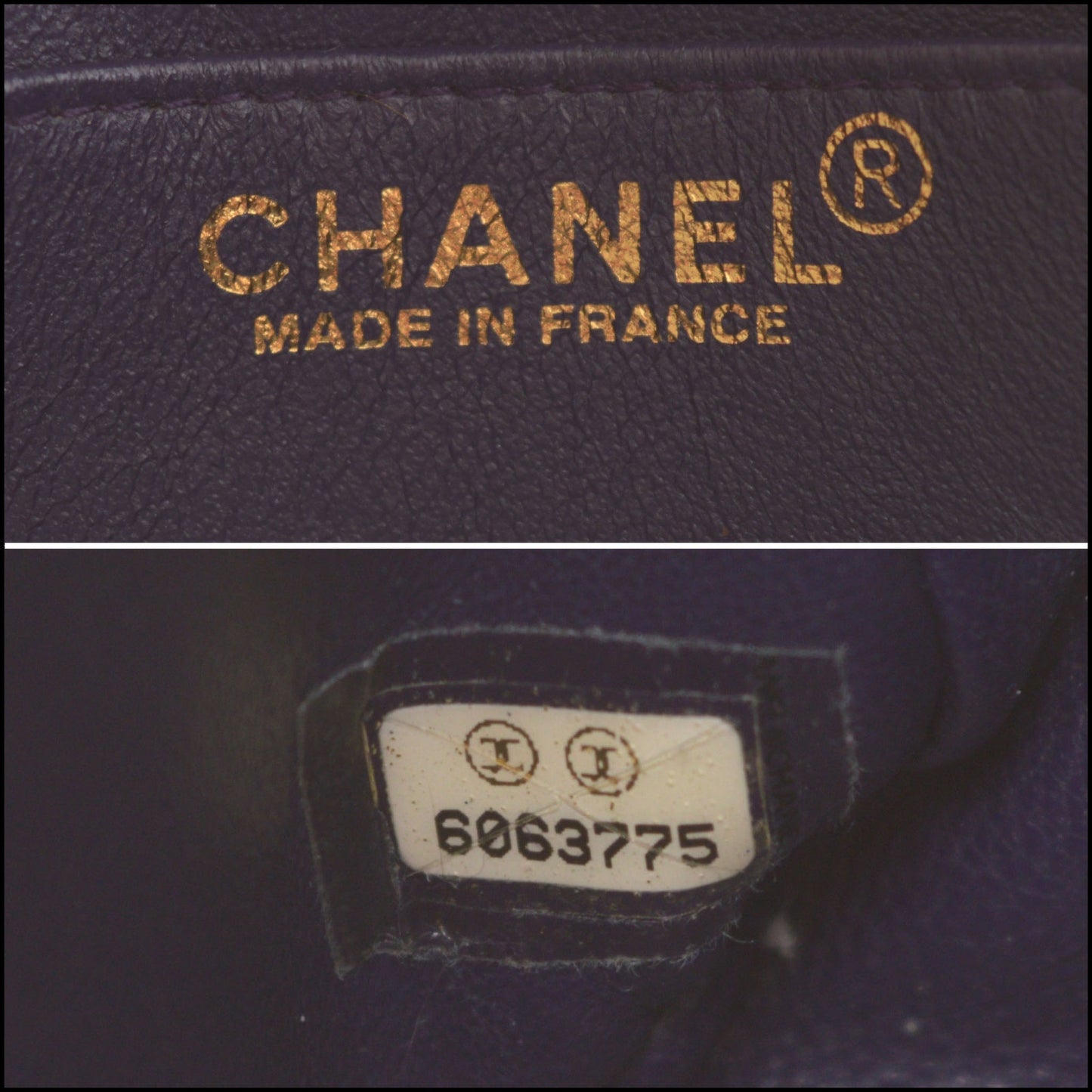 RDC14966 CHANEL '00-02 Purple Jersey Classic Square Mini Flap Bag