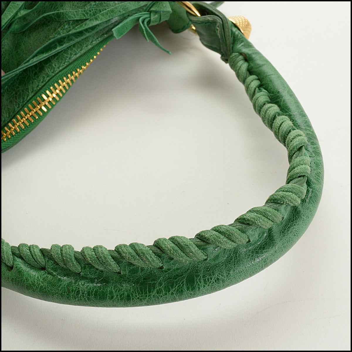 RDC15744 BALENCIAGA '07 Vert Gazon 21mm Gold Giant Hardware Day Bag