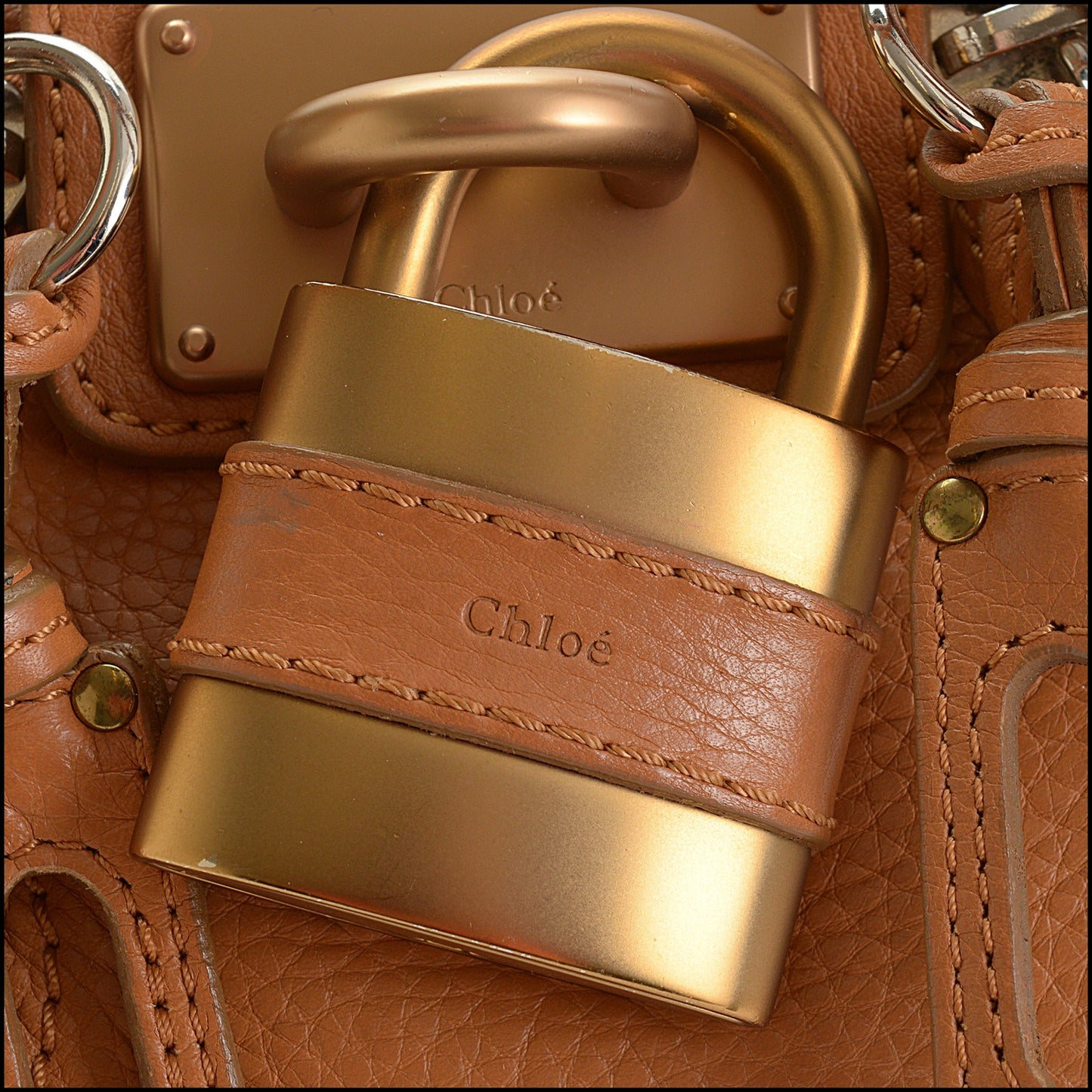 RDC15594 CHLOE '06 Tan Leather Paddington Satchel Bag