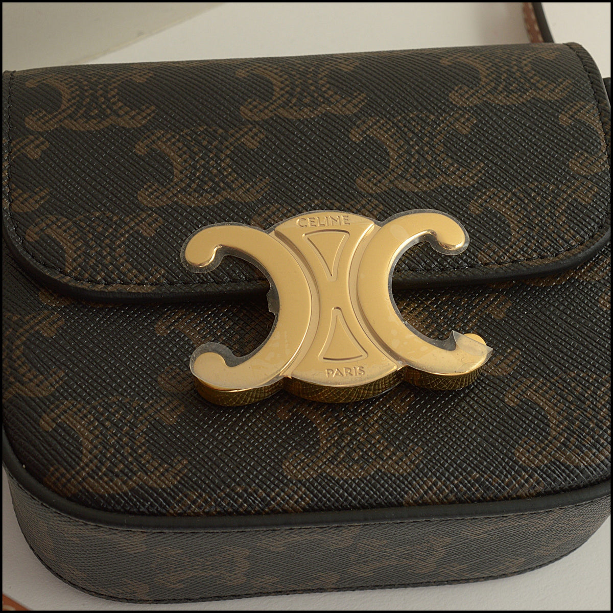 RDC15647 CELINE 2024 Triomphe Canvas Mini Claude Crossbody Bag