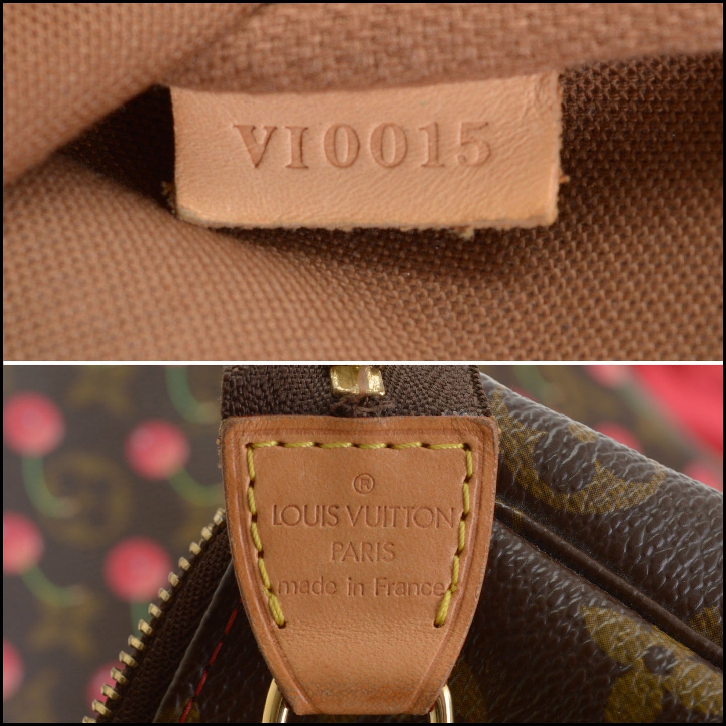RDC14507 LOUIS VUITTON 2005 Monogram Cerises Bucket Bag & Pouch